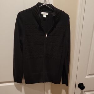 Christopher & Banks Black Knit Sweater